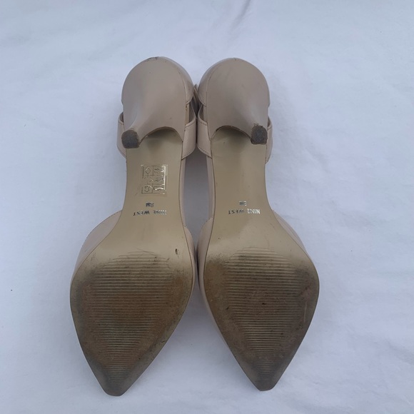 Nine West Ankle Strap Pumps - Nude - 3.5 inch heel - Picture 5 of 6